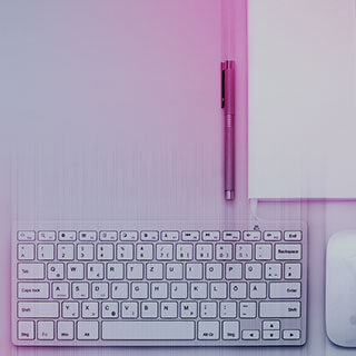 Tastiera con blocco e penna